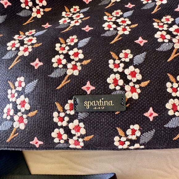 Spartina 449 Velvet Top Handle Bucket/ Shoulder/ Crossbody Bag - Picture 6 of 13